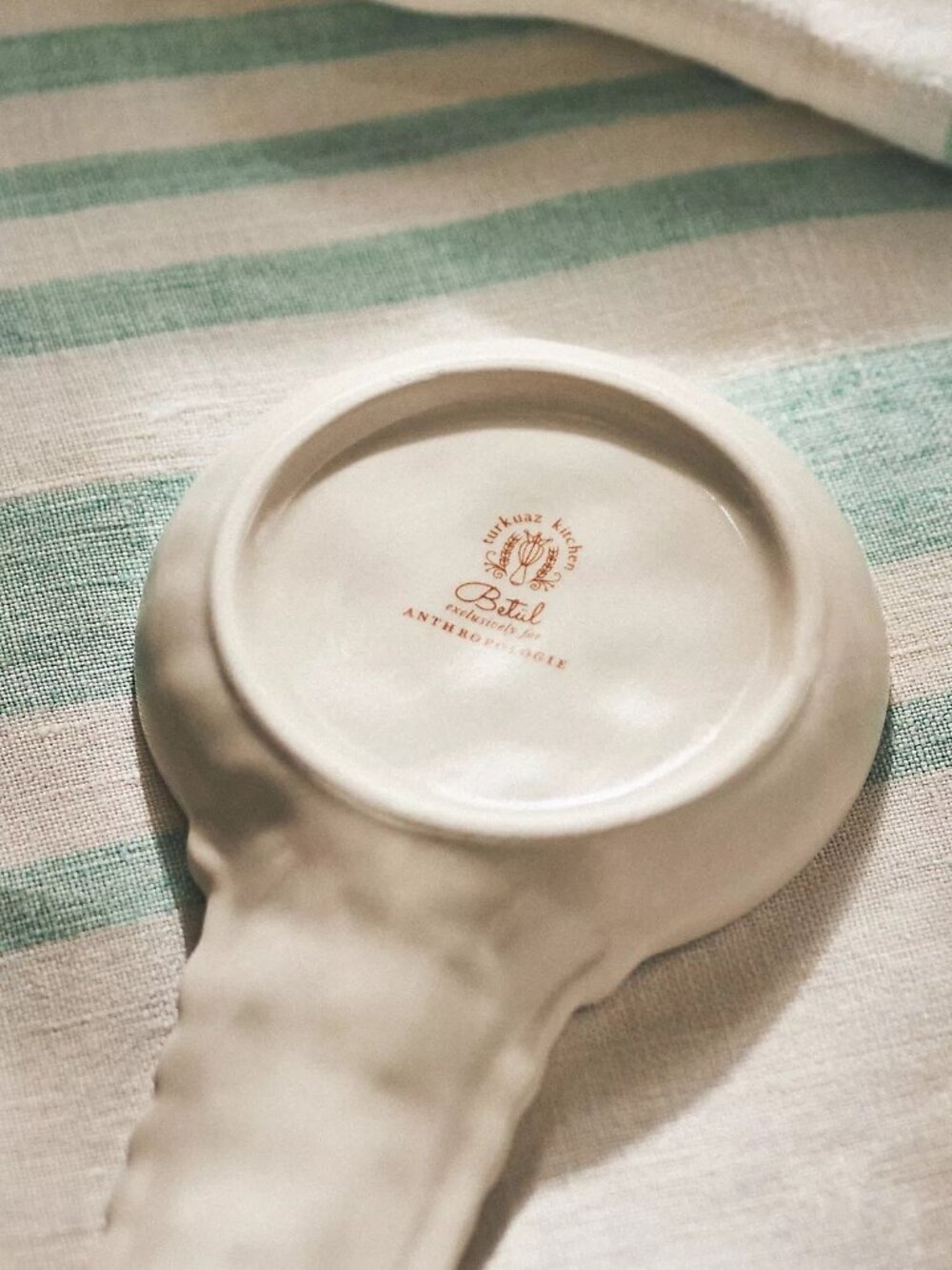 NIB Anthropologie Turkuaz Kitchen Posy Spoon Rest - Picture 2 of 4